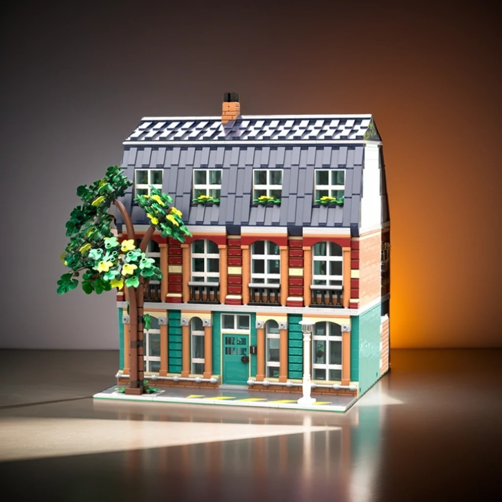 Art Craft Ideas For School - 3332pcs MOC Modular Buildings Modular School
