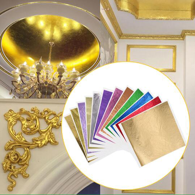 Art Craft Furniture - 1000pcs/pack 13cm Leaf Sheets Gold Leaf