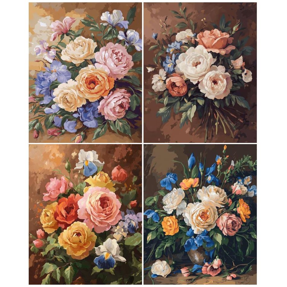 Art Craft Ideas For Adults - CHENISTORY Flower 5d Diamond Painting Kits