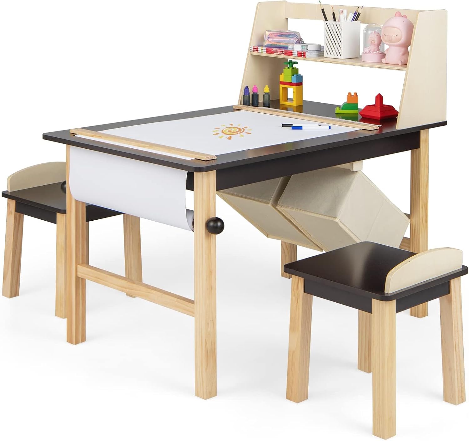 Art Craft Toddlers - Kids Art Table and Chair Set,