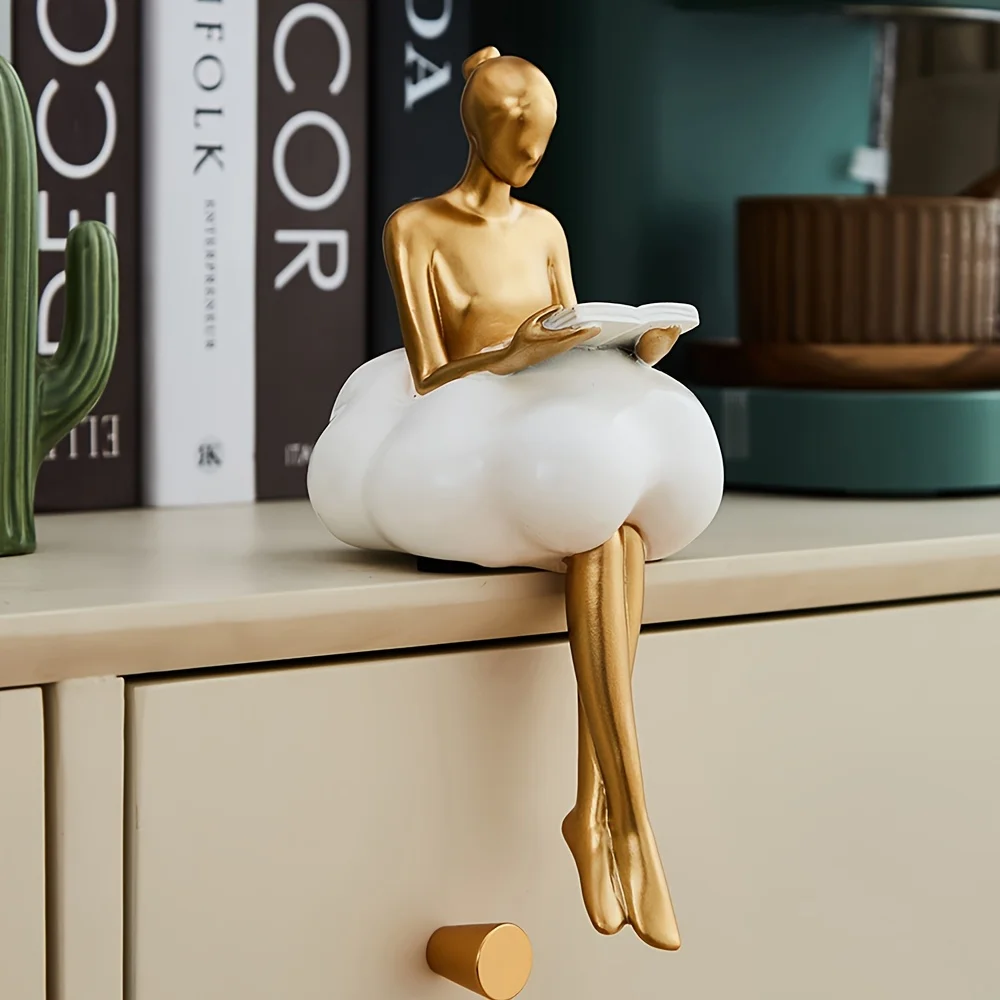 Art Craft Furniture - Cloud Girl Sculpture Abstract Art Figure