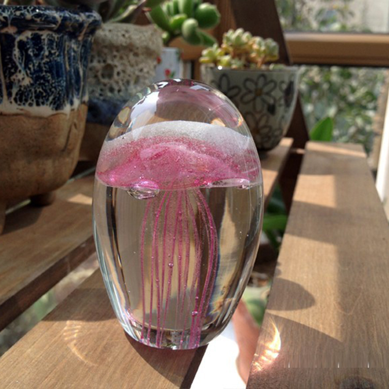Art Craft Jellyfish - Miniature 3D Jellyfish Crystal Figurines Model