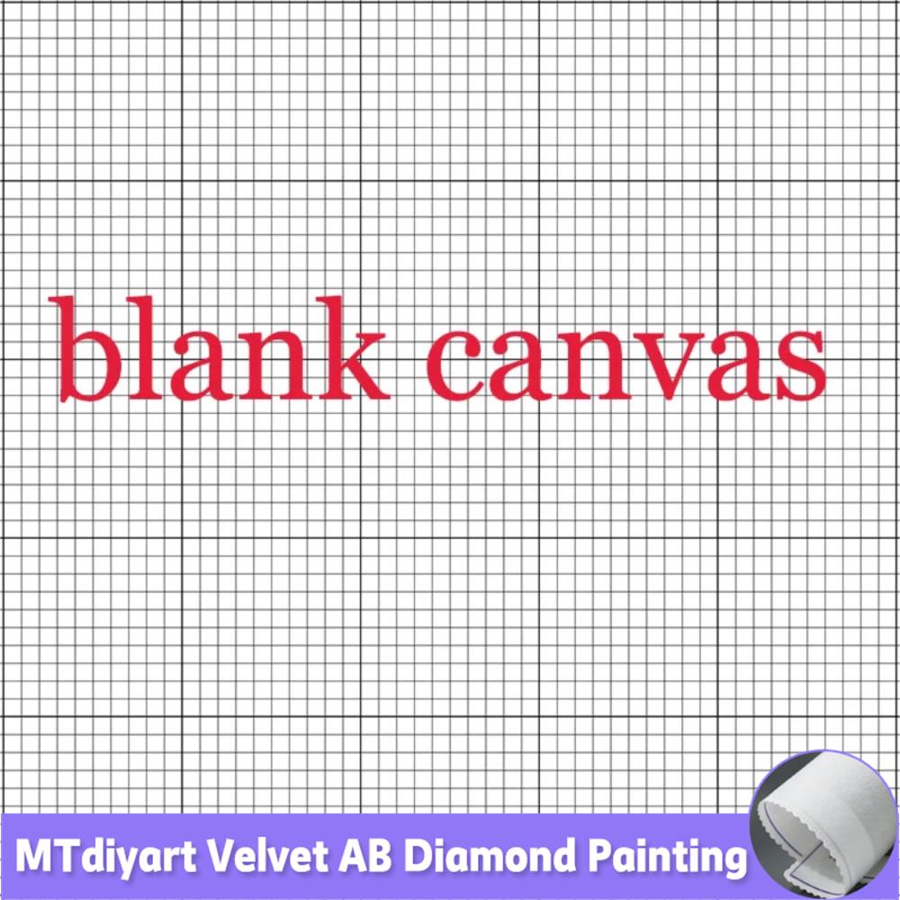 Acrylic Pour Paint - Blank Canvas Diamond painting Square Round