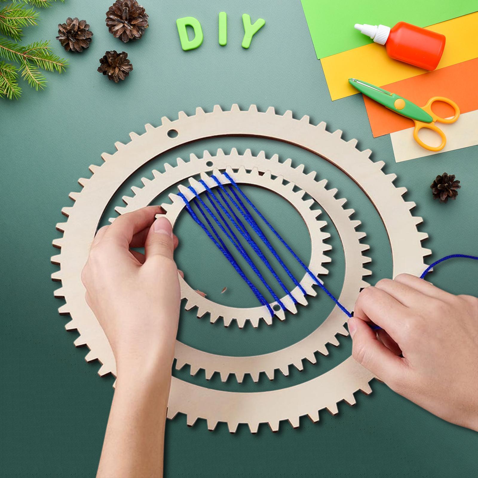 Art Craft Kits For Kids - DIY Weaving Loom Kit Wooden Frame