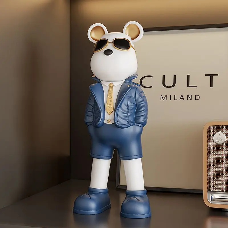 Art Craft Furniture - Creative Sunnies Bear Statue,Table Decoration,Animal Figurines