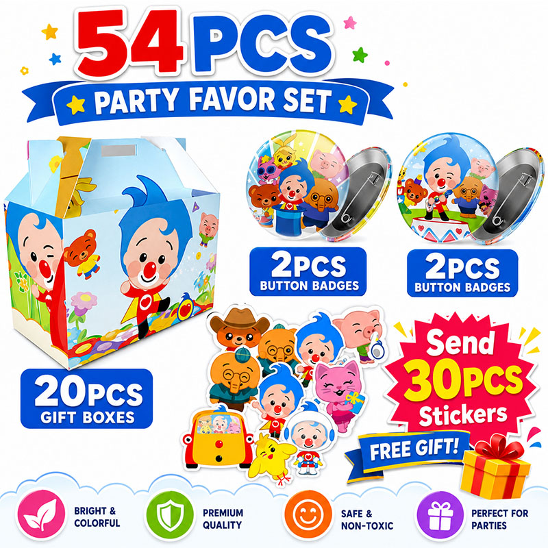 Art Craft Movement - PLIM Cartoon Pattern Paper box Brooch