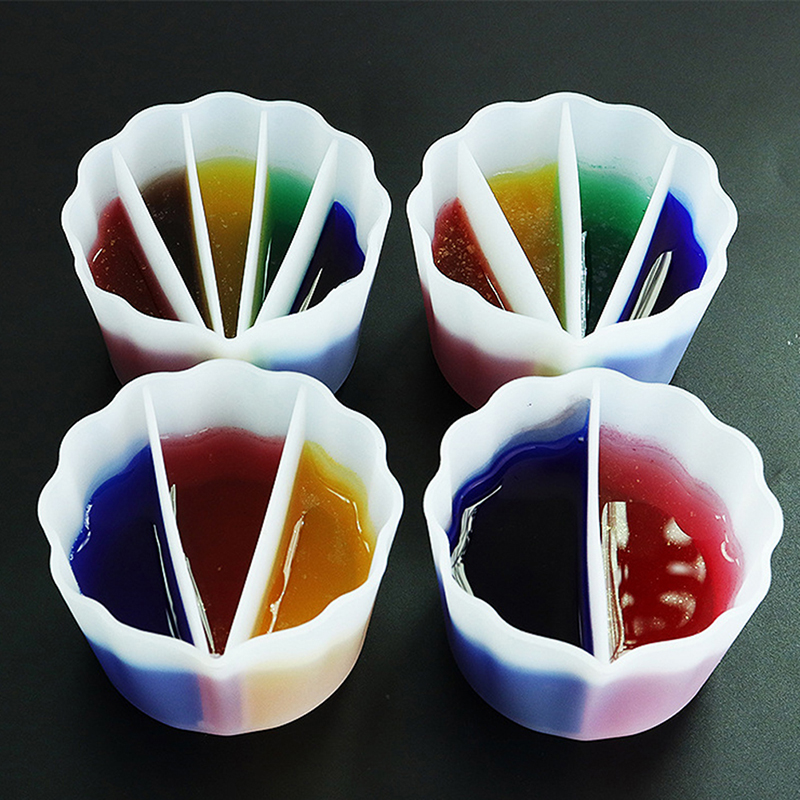 Acrylic Pour Paint - Silicone Split Cups For Paints Pouring
