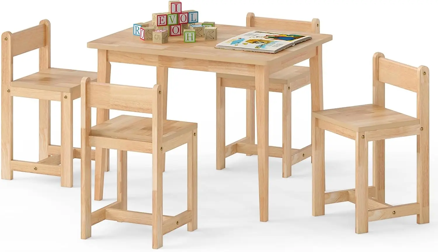 Art Craft Toddlers - Kids Table and Chairs, 5 Pieces
