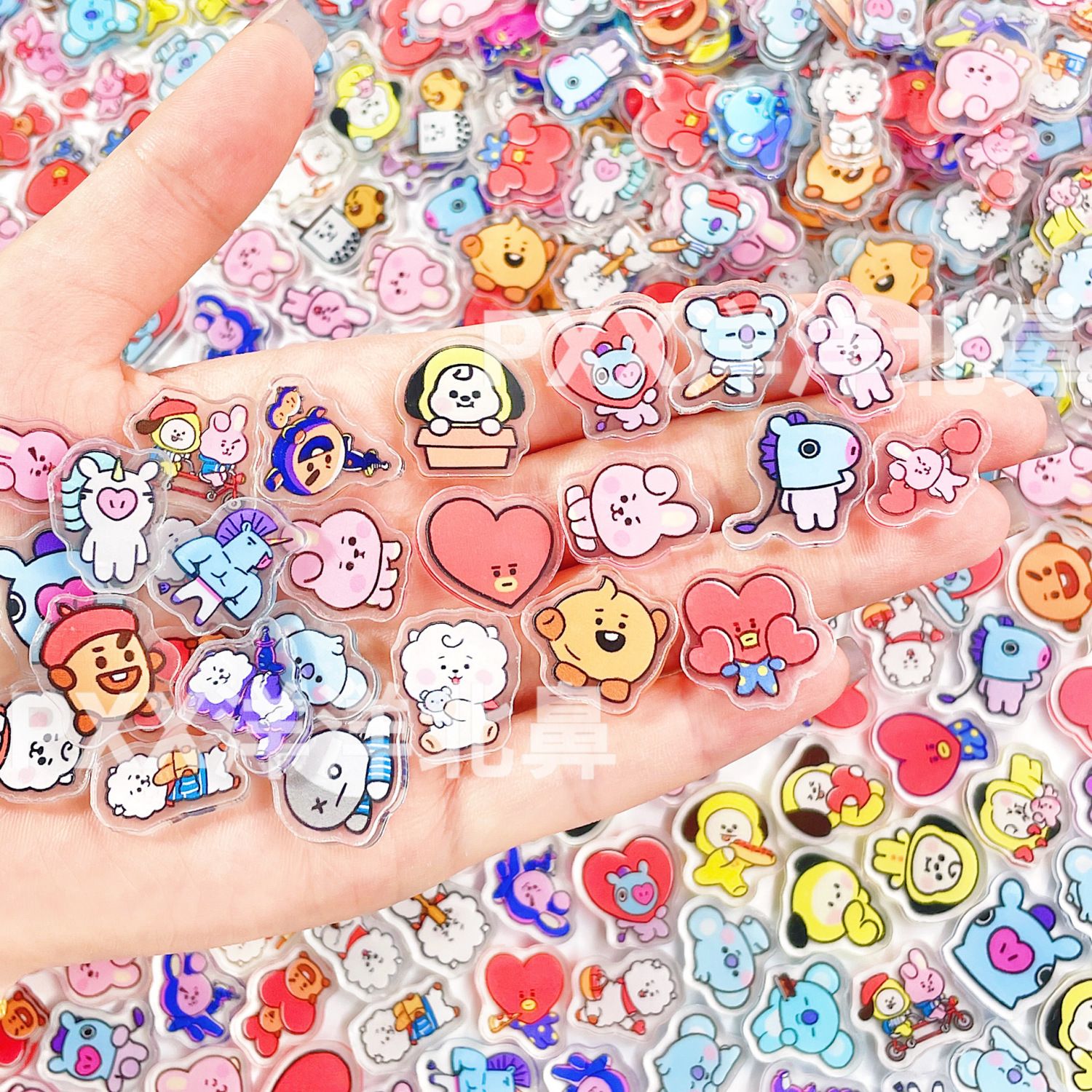 Art Craft Material - 100pcs BT21 BTS single-layer 2cm acrylic