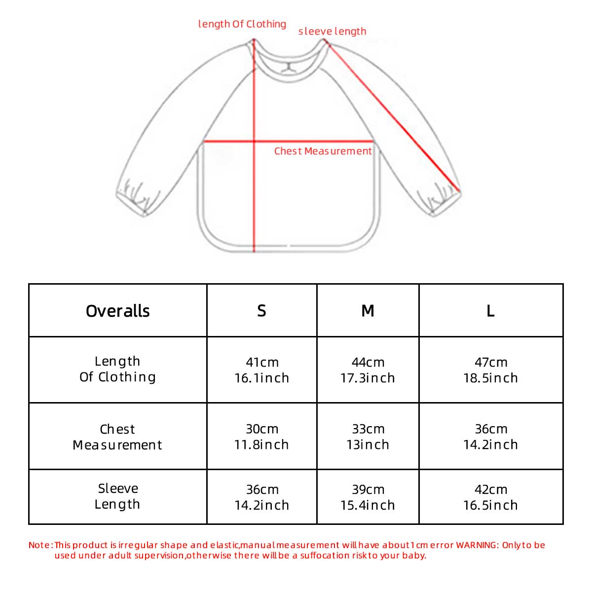 Kids Baby Long Sleeved PU Bibs - Art Craft Kits For Kids ulasan dan harga