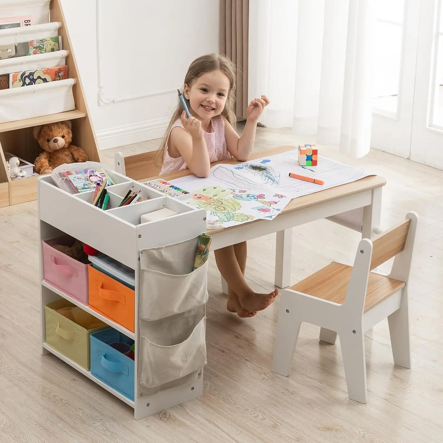 Kids Art Table and Chair Set w - Art Craft Toddlers ulasan dan harga