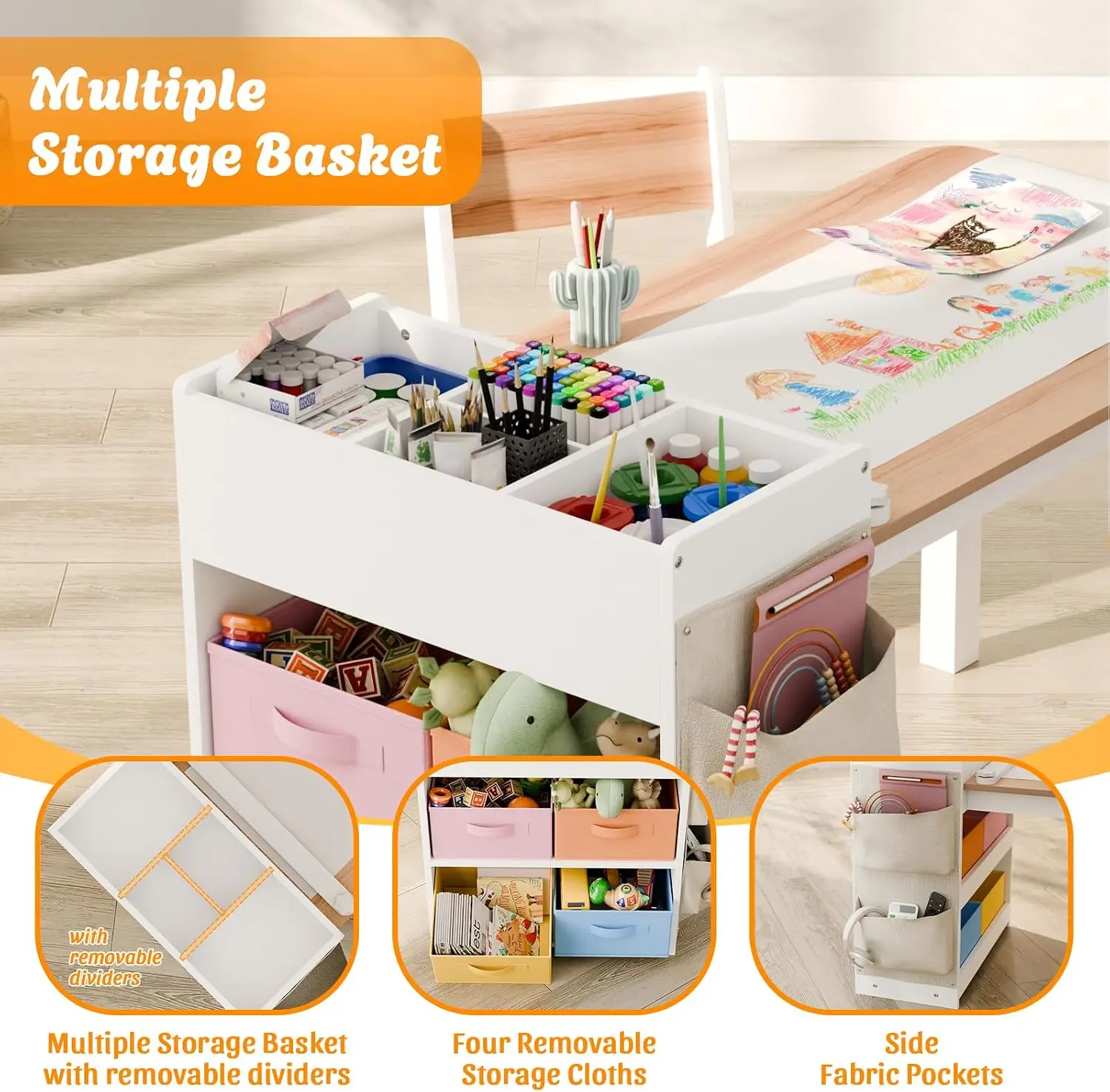 Kids Art Table and Chair Set w - Art Craft Toddlers ulasan dan harga