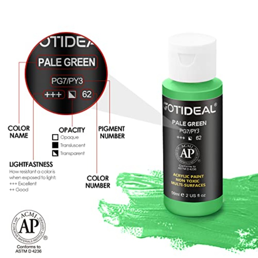 Acrylic Paint Set with 10 Brus - Art Craft Ideas For Adults ulasan dan harga