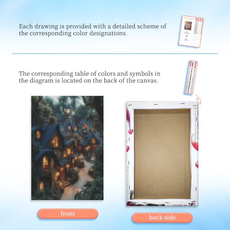 RUOPOTY Framed House 5d Diamon - Art Craft Room ulasan dan harga