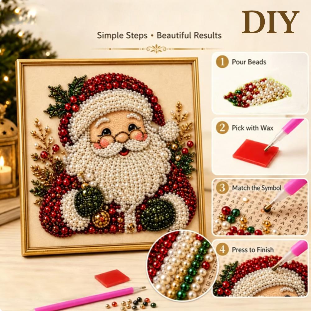 Christmas Santa Claus Pearl Ar - Art Craft Kits For Kids ulasan dan harga