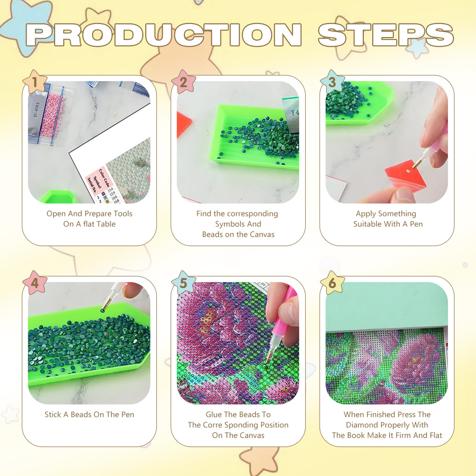 CHENISTORY Flower 5d Diamond P - Art Craft Ideas For Adults ulasan dan harga