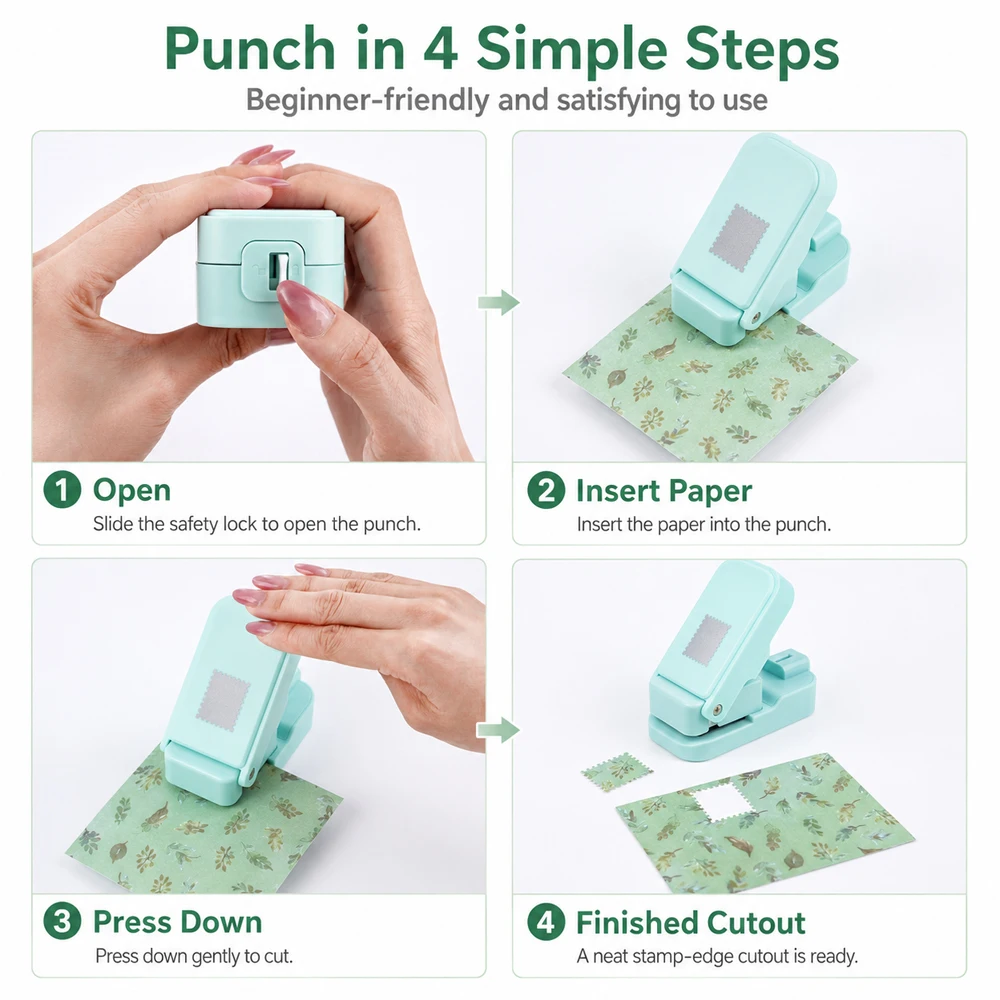Postage Stamp Edge Paper Punch - Art Craft Material ulasan dan harga