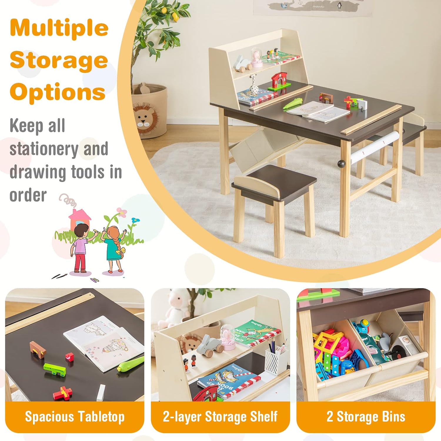 Kids Art Table and Chair Set,  - Art Craft Toddlers ulasan dan harga