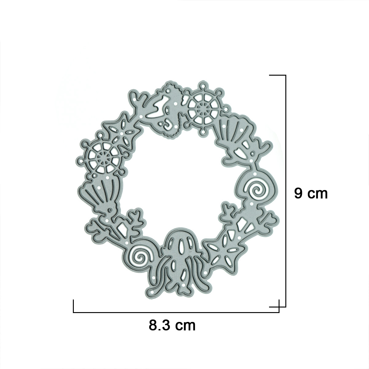 Small Nauticl Wreath Ocean Met - Art Craft Jellyfish ulasan dan harga