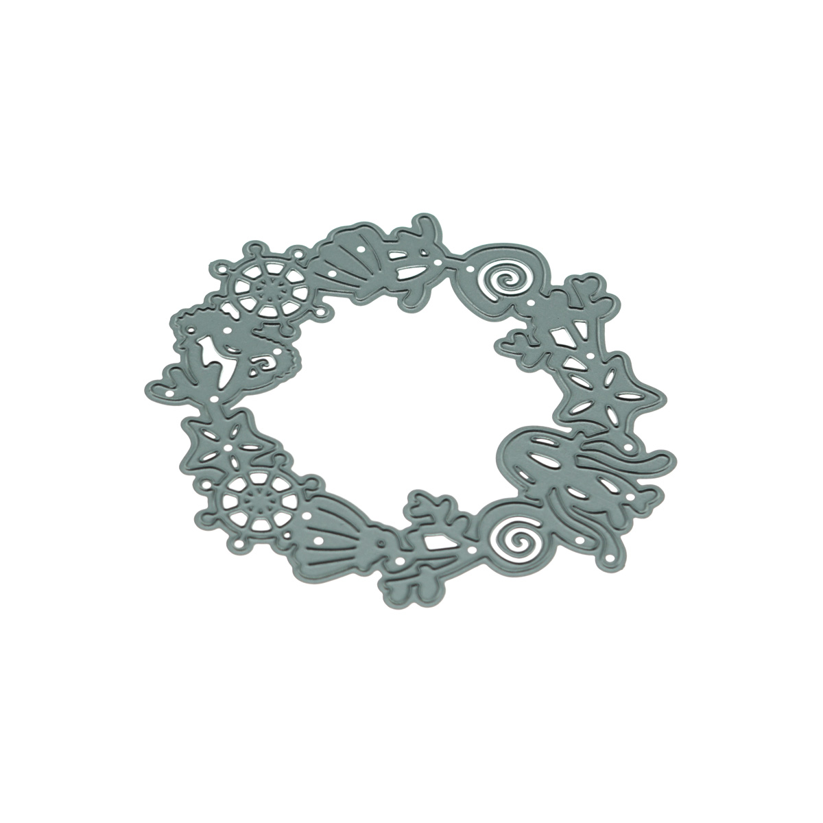 Small Nauticl Wreath Ocean Met - Art Craft Jellyfish ulasan dan harga