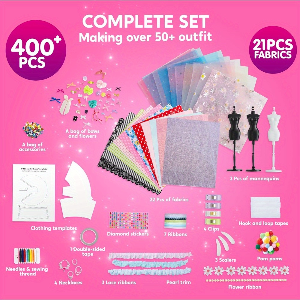 JOYFY 400+PCS Fashion Design C - Art Craft Kits For Kids ulasan dan harga