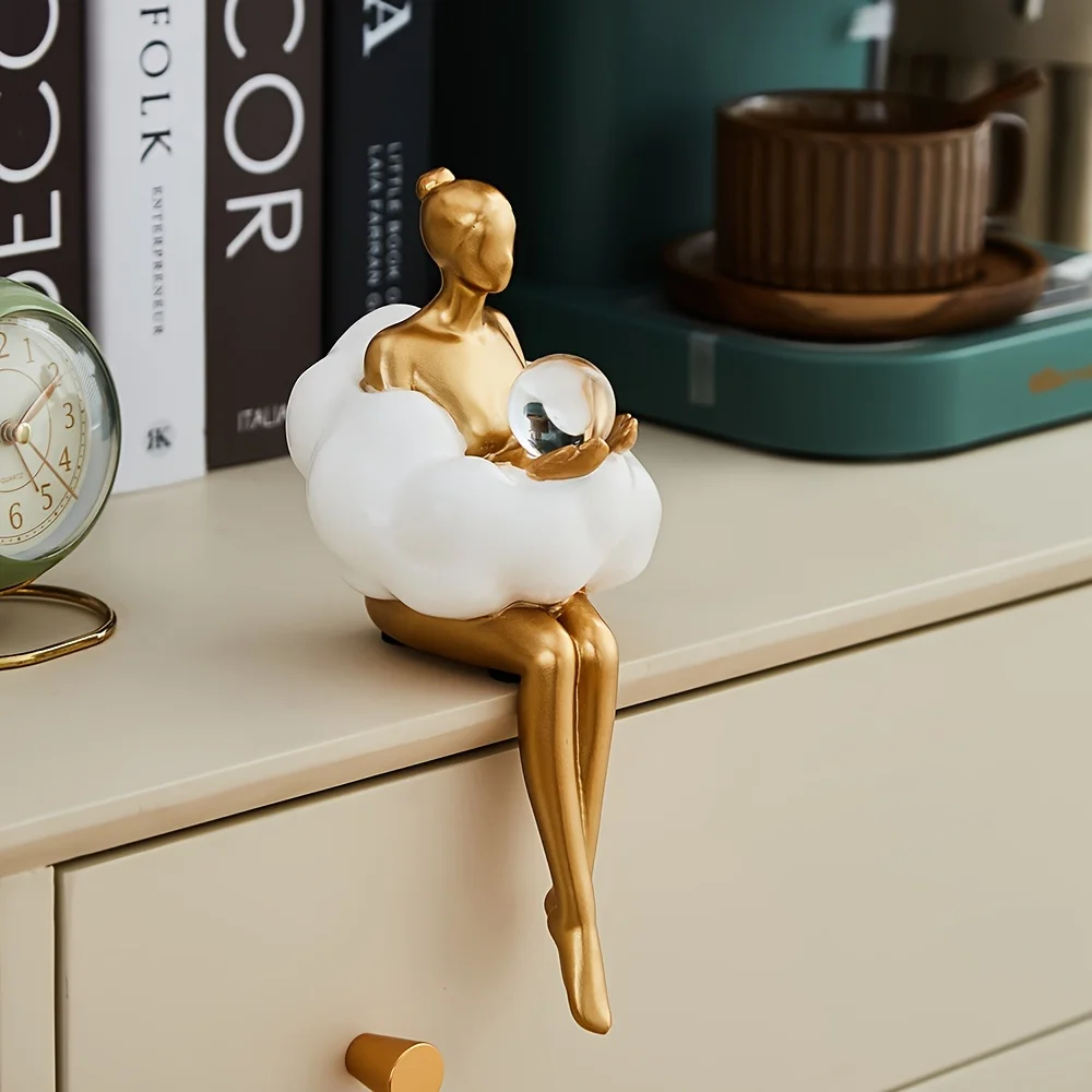 Cloud Girl Sculpture Abstract  - Art Craft Furniture ulasan dan harga