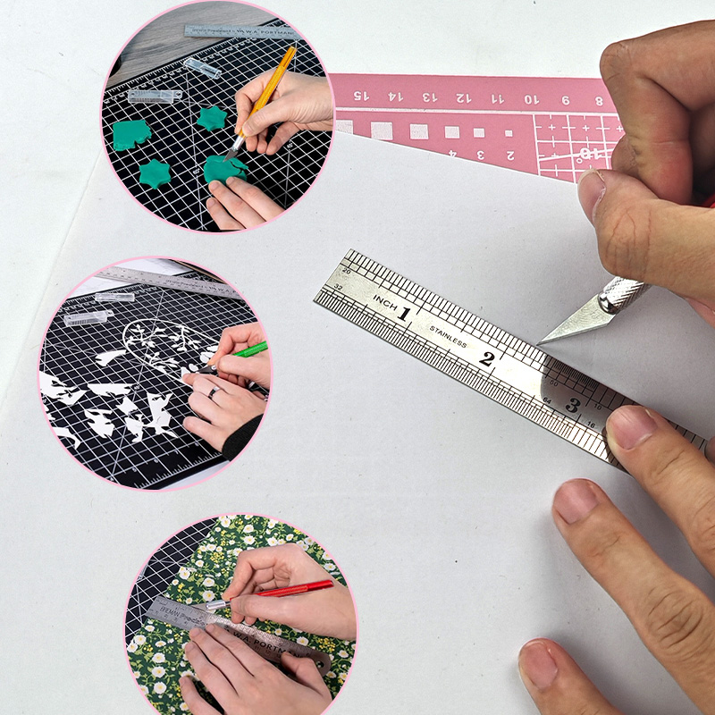 A4 Pvc Hand Cutting Mat Set, A - Art Craft Knife ulasan dan harga