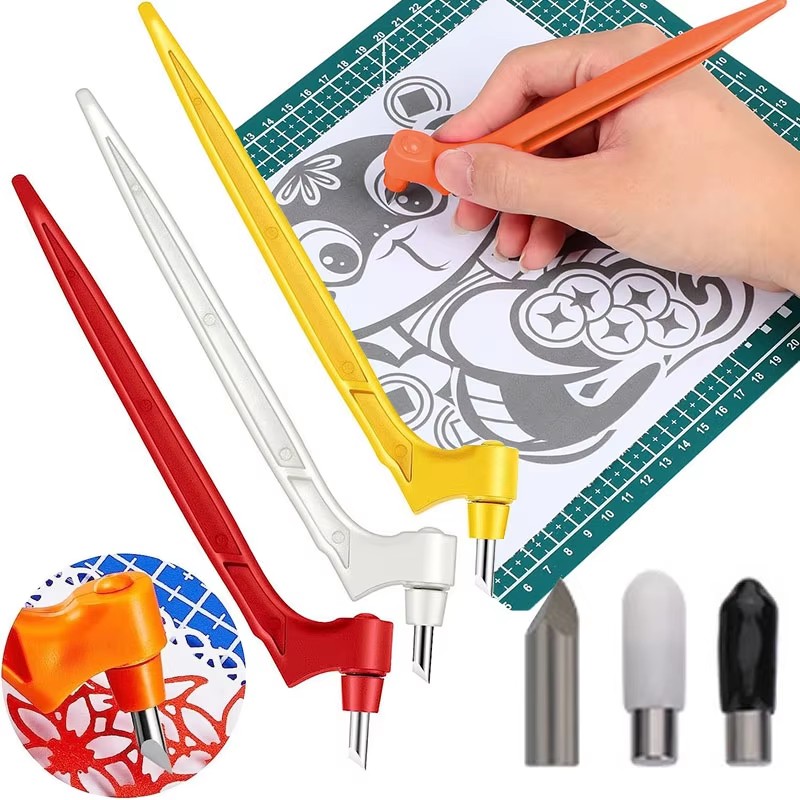 1/2/4/6set 360˚ Rotating Paper - Art Craft Knife ulasan dan harga