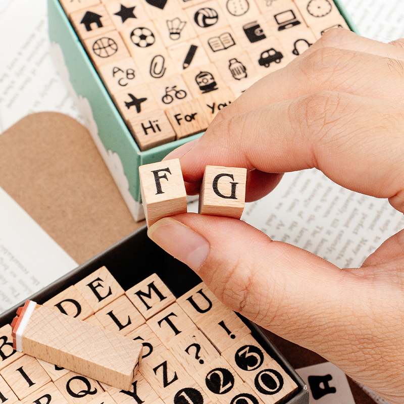 Cute Wooden Planner Rubber Sta - Rubber Stamp Blank ulasan dan harga