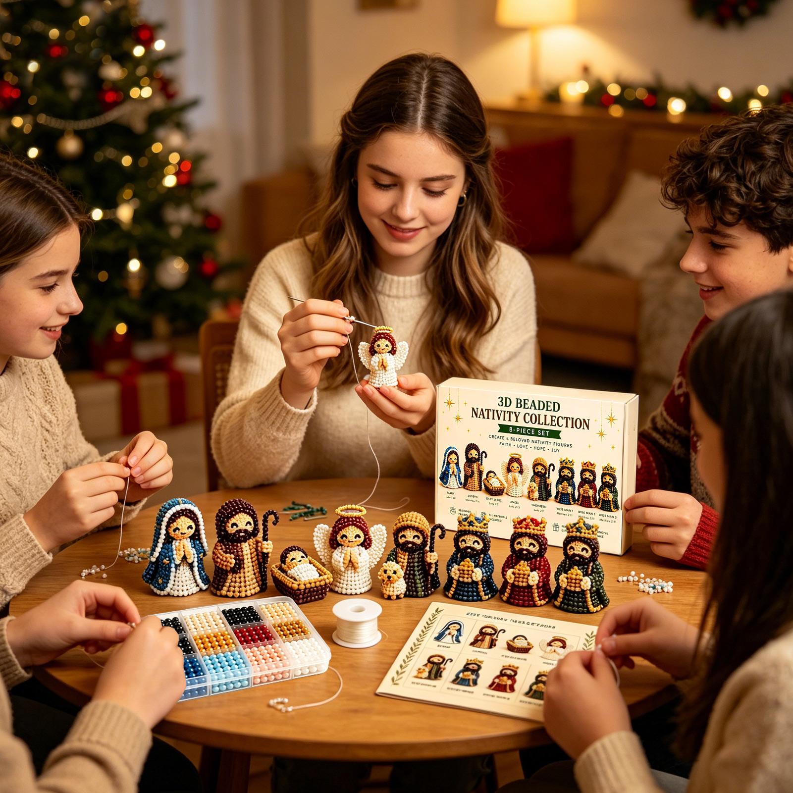 Nativity Bead Art Kit 3D Chris - Art Craft Kits For Kids ulasan dan harga