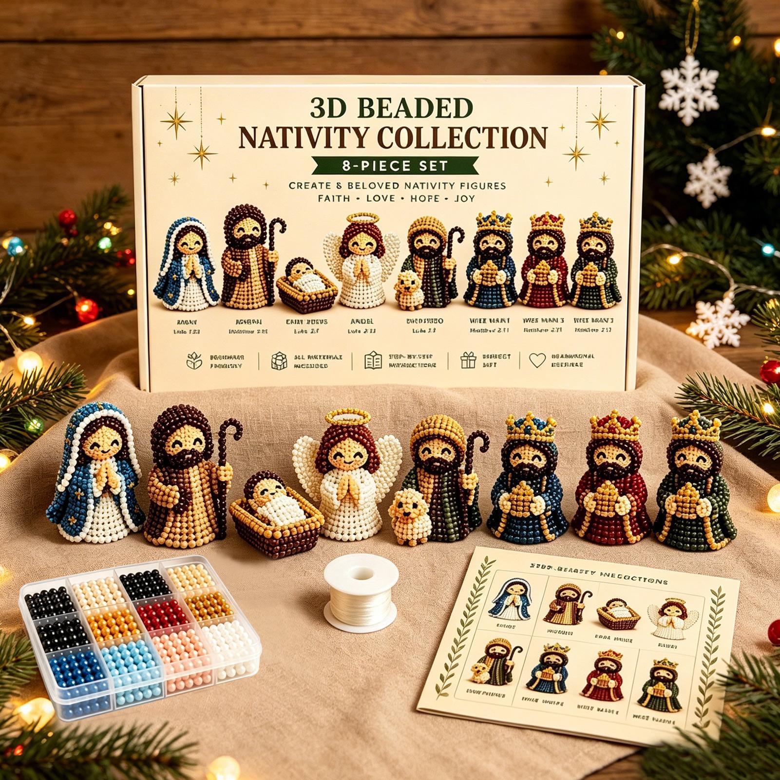 Nativity Bead Art Kit 3D Chris - Art Craft Kits For Kids ulasan dan harga