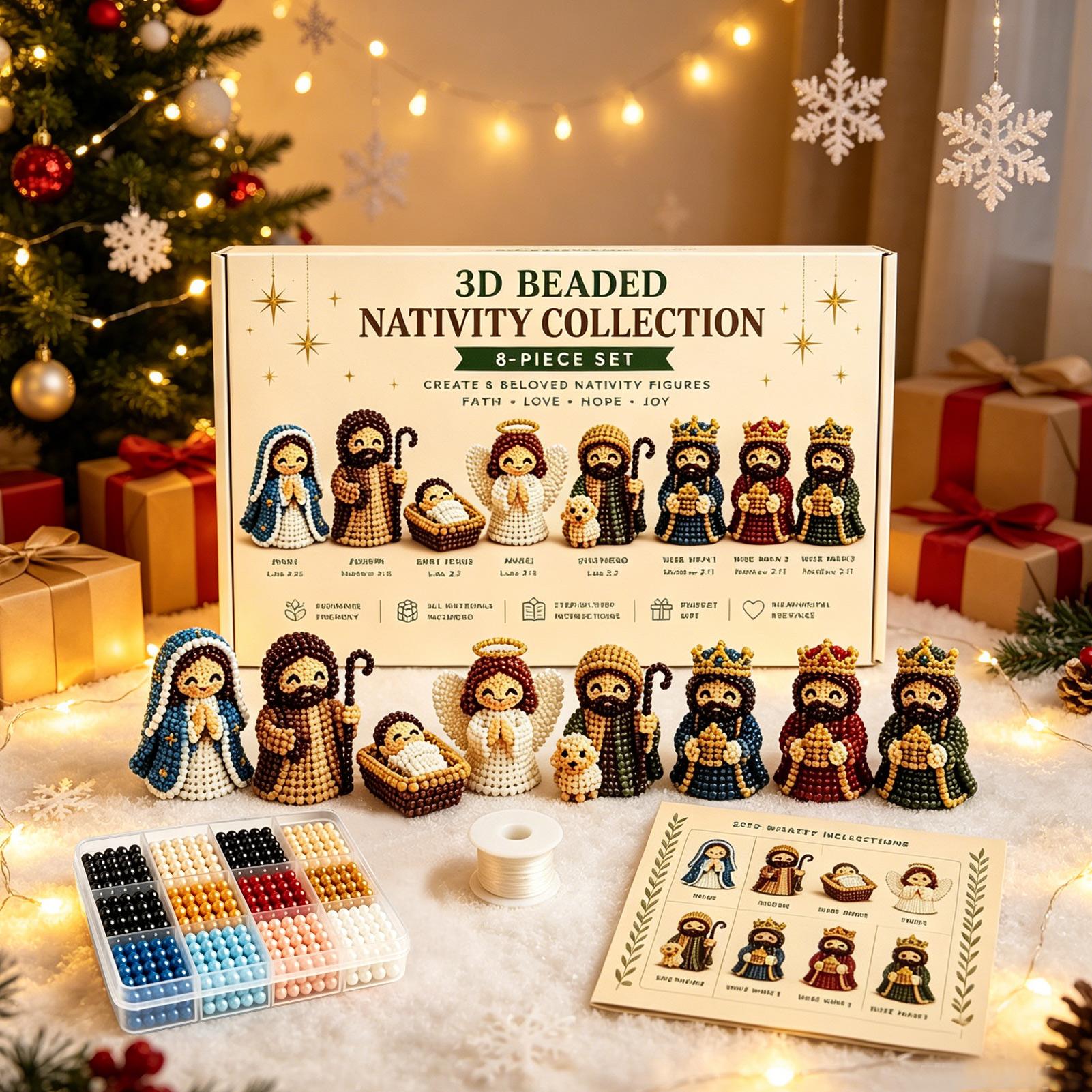 Nativity Bead Art Kit 3D Chris - Art Craft Kits For Kids ulasan dan harga
