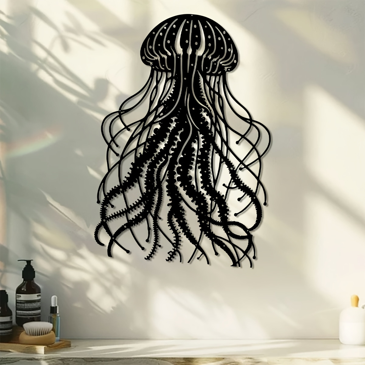 CIFBUY Metal Wall Art Jellyfis - Art Craft Jellyfish ulasan dan harga