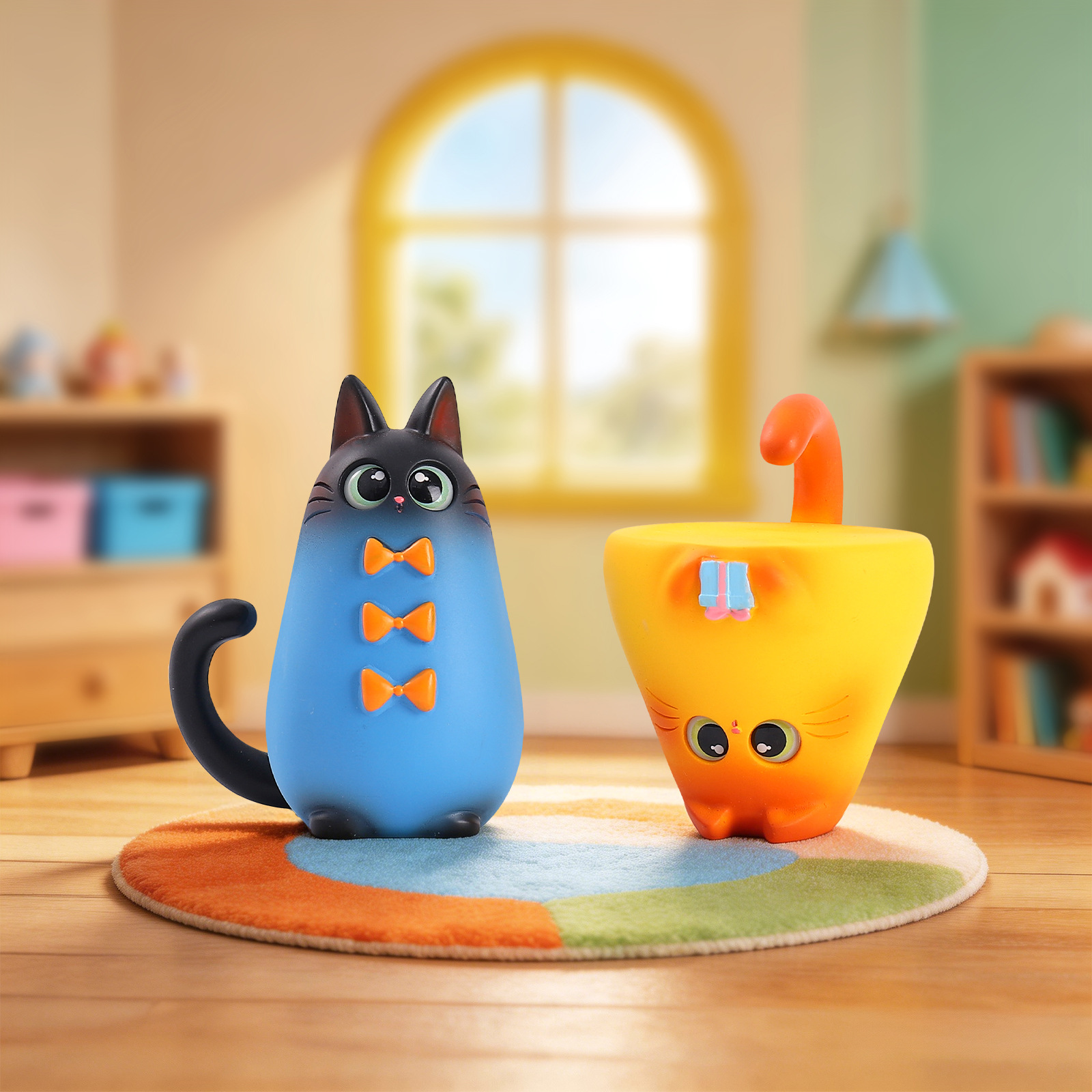 Blind Box Cat Figurine Resin C - Art Craft Room ulasan dan harga