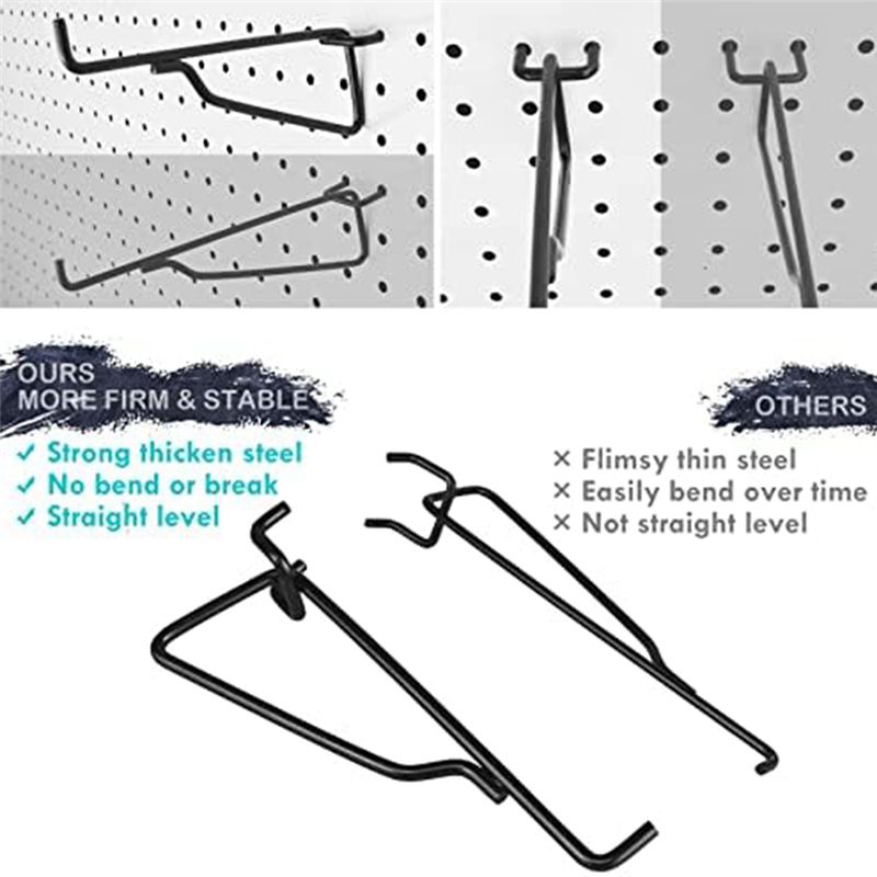 75STO-Peg Board Shelf Hooks, 8 - Art Craft Room ulasan dan harga