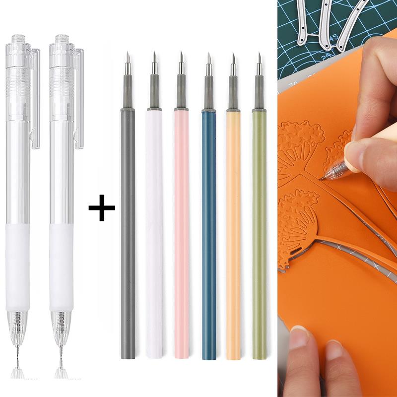 2+6Pcs Knife Pen Refill Set Ar - Art Craft Knife ulasan dan harga