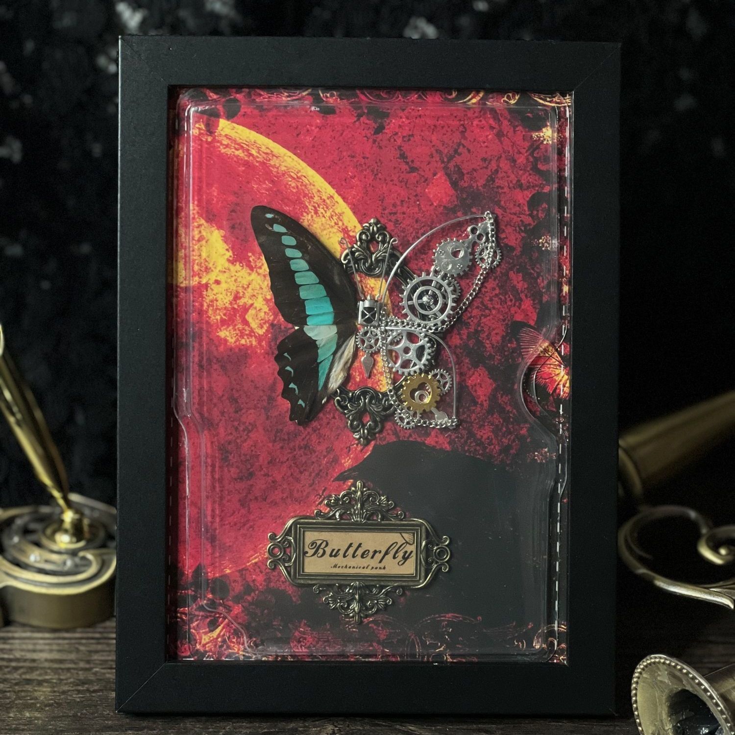 Steampunk Butterfly Frame DIY  - Art Craft In Paper ulasan dan harga