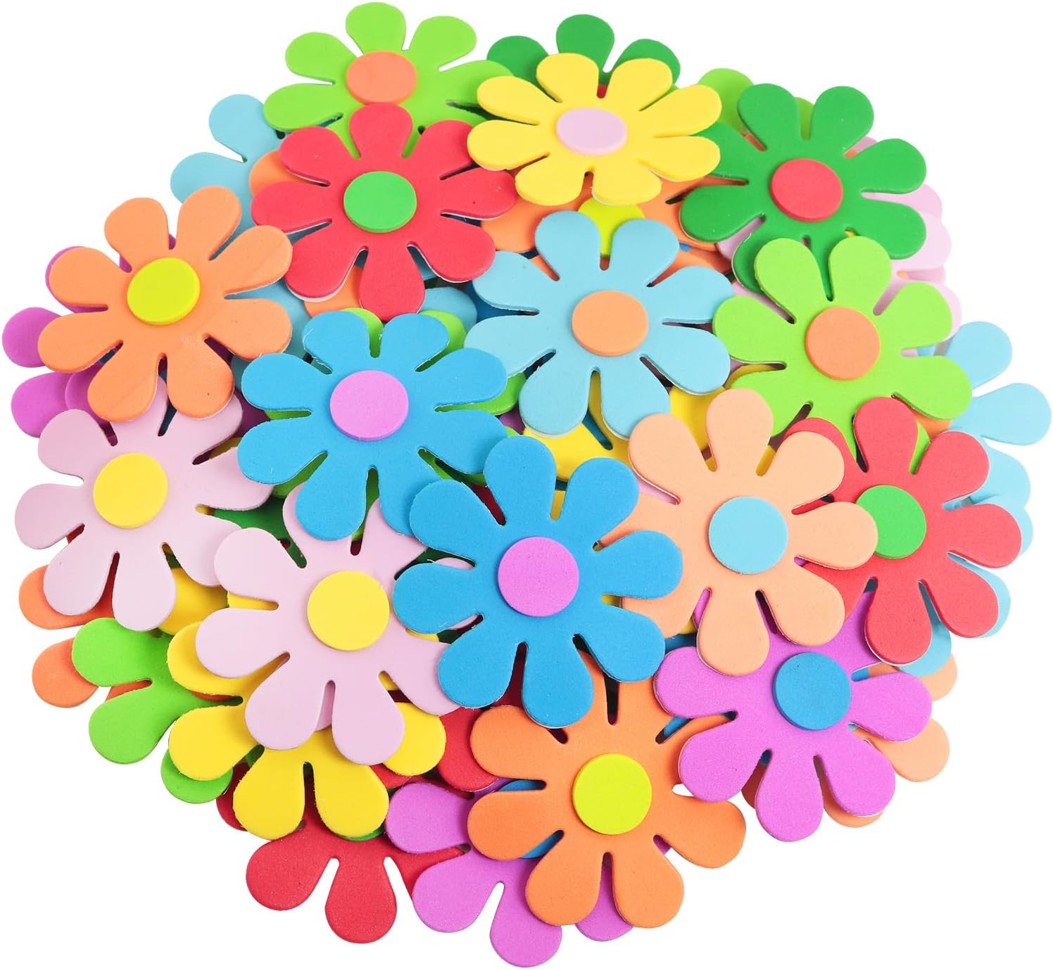 3D flower foam stickers Spring - Art Craft Room ulasan dan harga