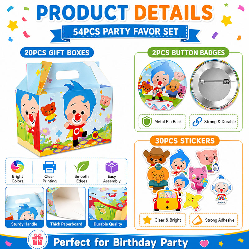 PLIM Cartoon Pattern Paper box - Art Craft Movement ulasan dan harga