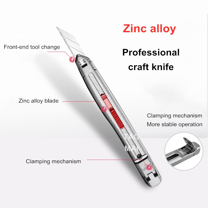 Zinc Alloy Utility Knife Leath - Art Craft Knife ulasan dan harga