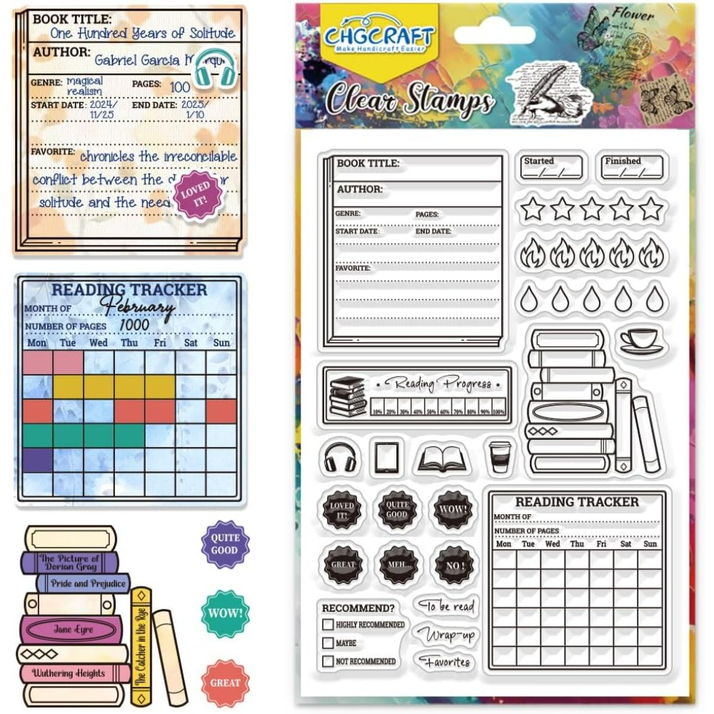 Reading Diary Clear Stamps Boo - Rubber Stamp Blank ulasan dan harga