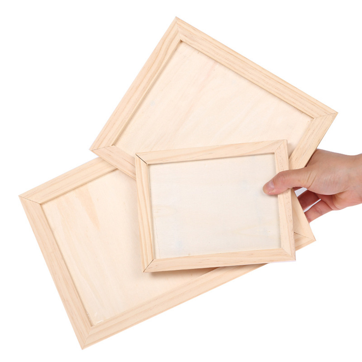 2Pcs Blank Wooden Painting Fra - Art Craft Furniture ulasan dan harga