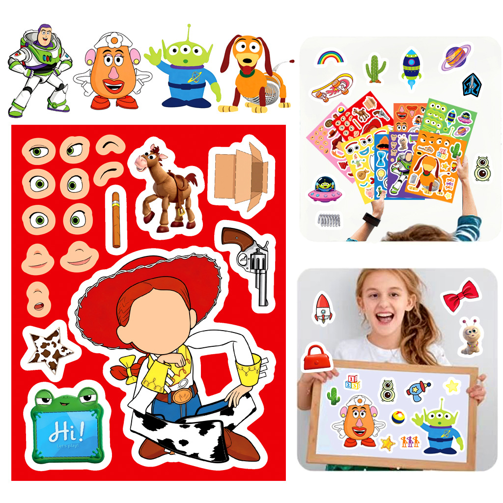 Toy Story 5 Make a Face Sticke - Art Craft Material ulasan dan harga