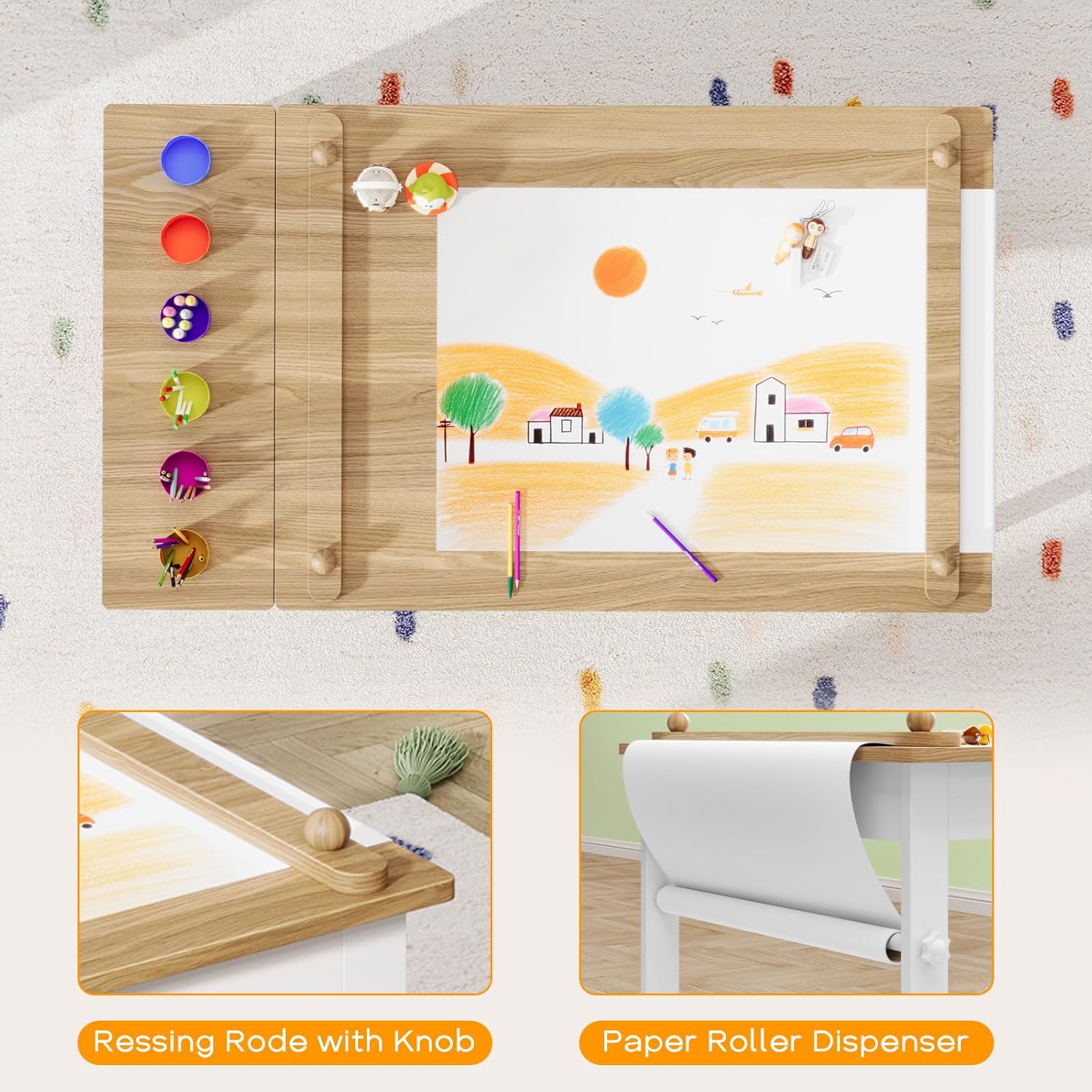 Kids Art Table and Chairs, Tod - Art Craft Toddlers ulasan dan harga