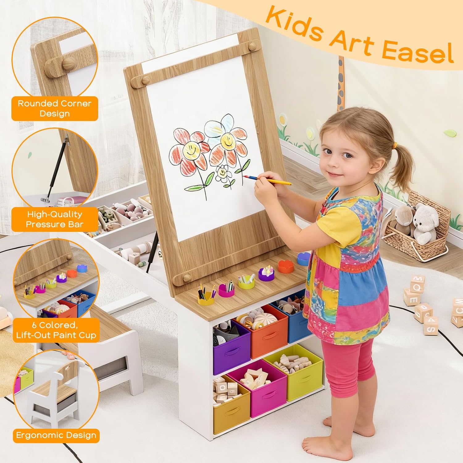 Kids Art Table and Chairs, Tod - Art Craft Toddlers ulasan dan harga