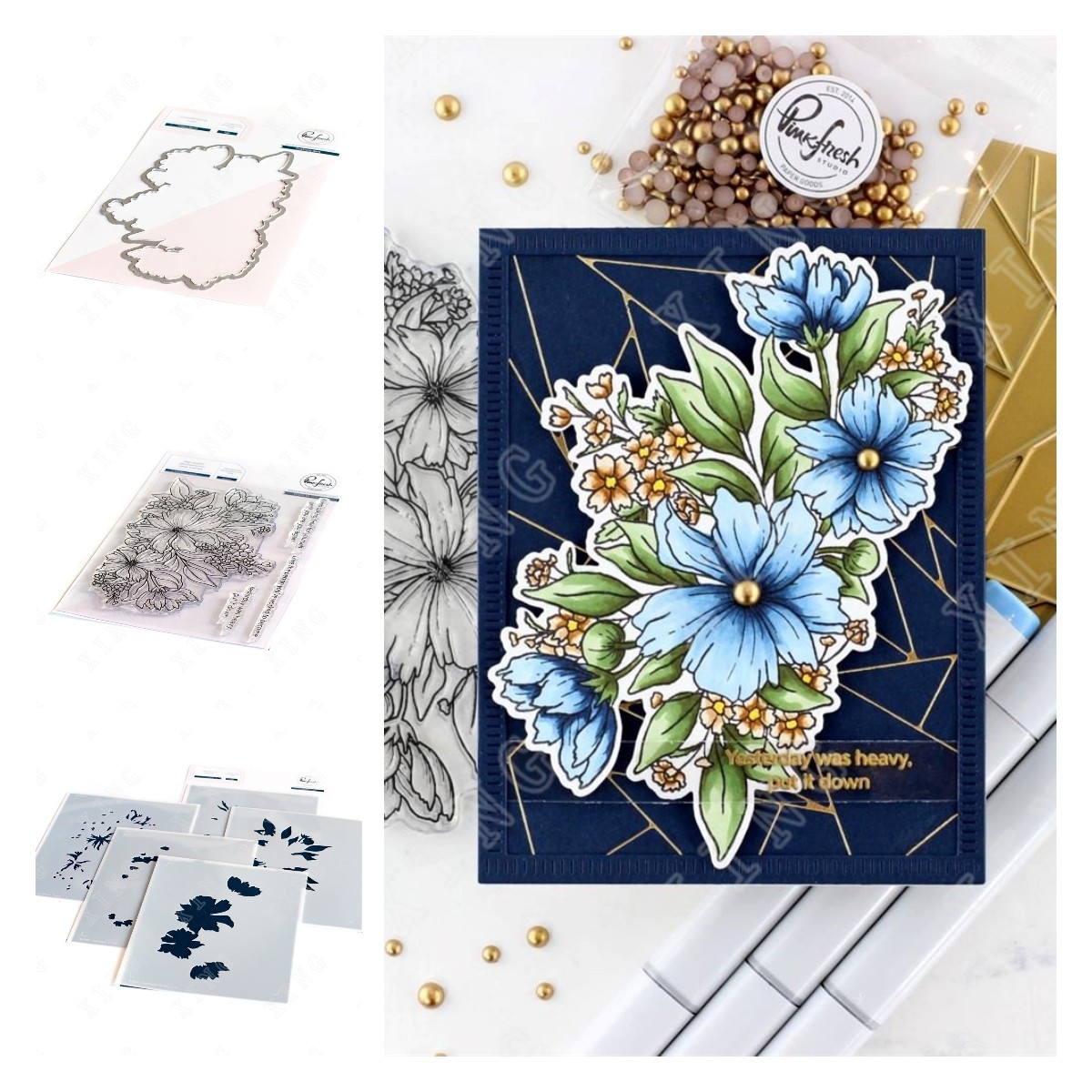 2022 Cosmos Bunch Metal Cuttin - Rubber Stamp Blank ulasan dan harga