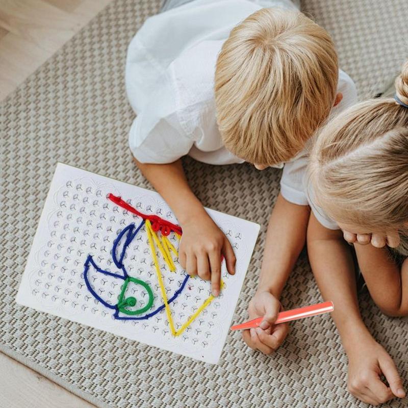 Thread Board For Kids Colorful - Art Craft Toddlers ulasan dan harga