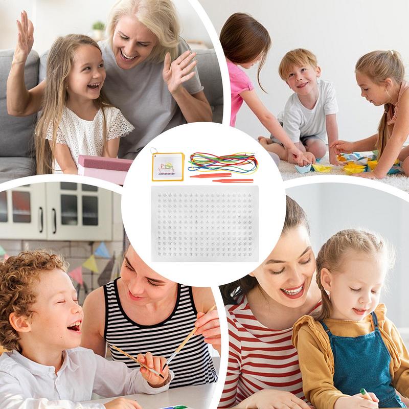 Thread Board For Kids Colorful - Art Craft Toddlers ulasan dan harga