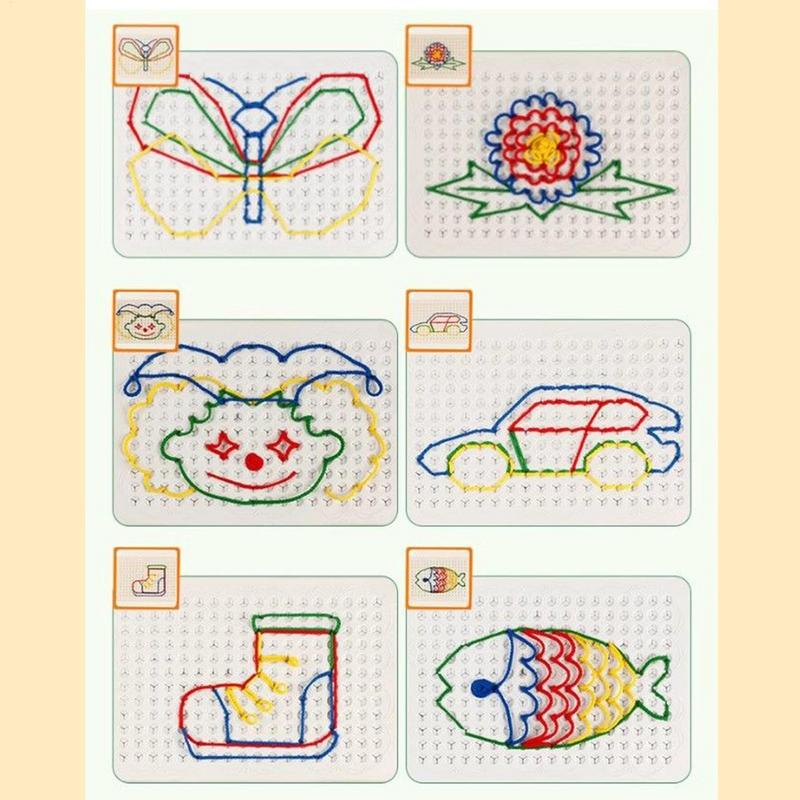 Thread Board For Kids Colorful - Art Craft Toddlers ulasan dan harga