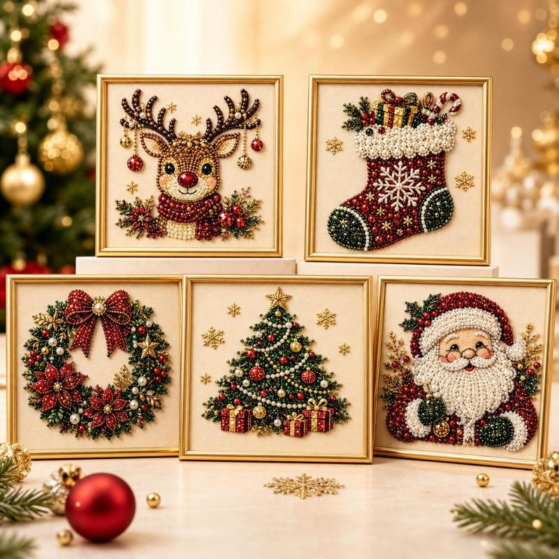 ŠChristmas Santa Claus Pearl A - Art Craft Kits For Kids ulasan dan harga